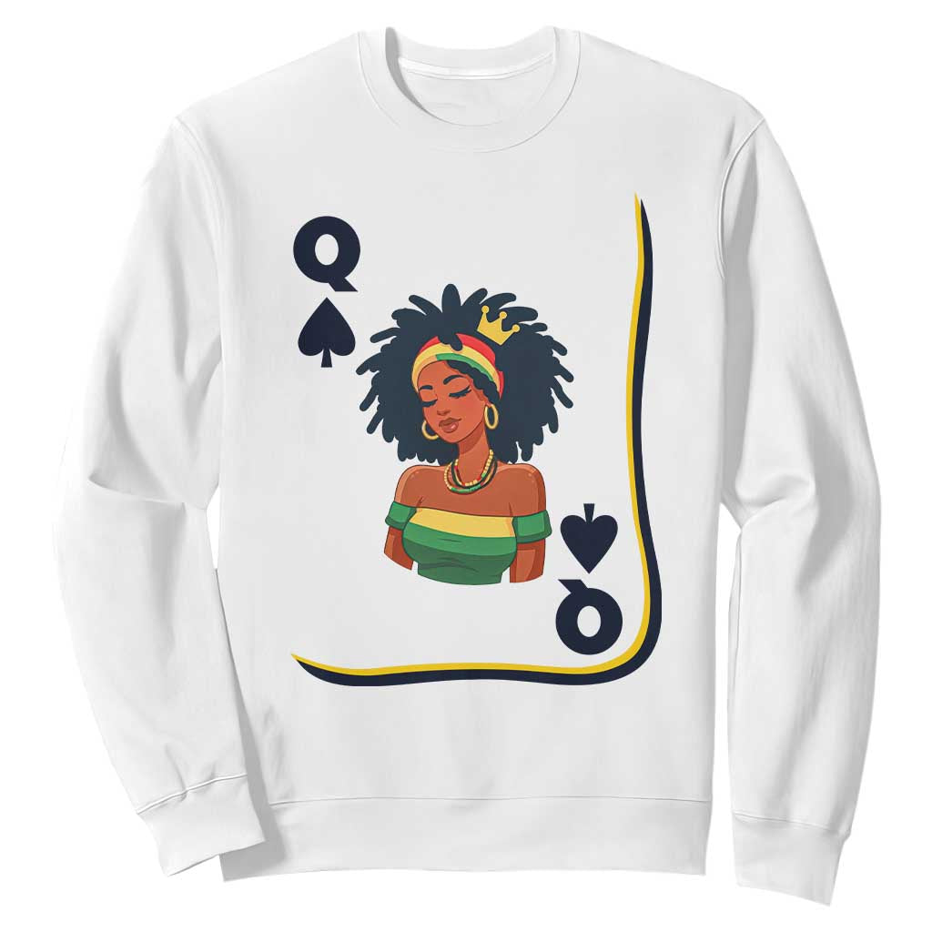 Queen Of Spades Black Girl Sweatshirt African American Women Pride - African Pride