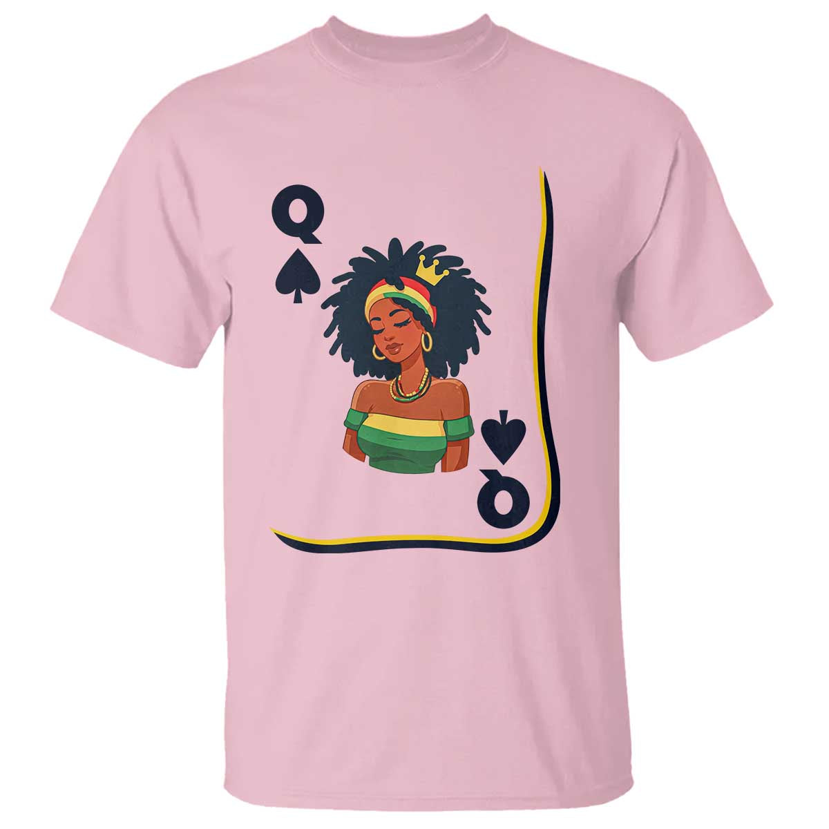 Queen Of Spades Black Girl T Shirt African American Women Pride - African Pride