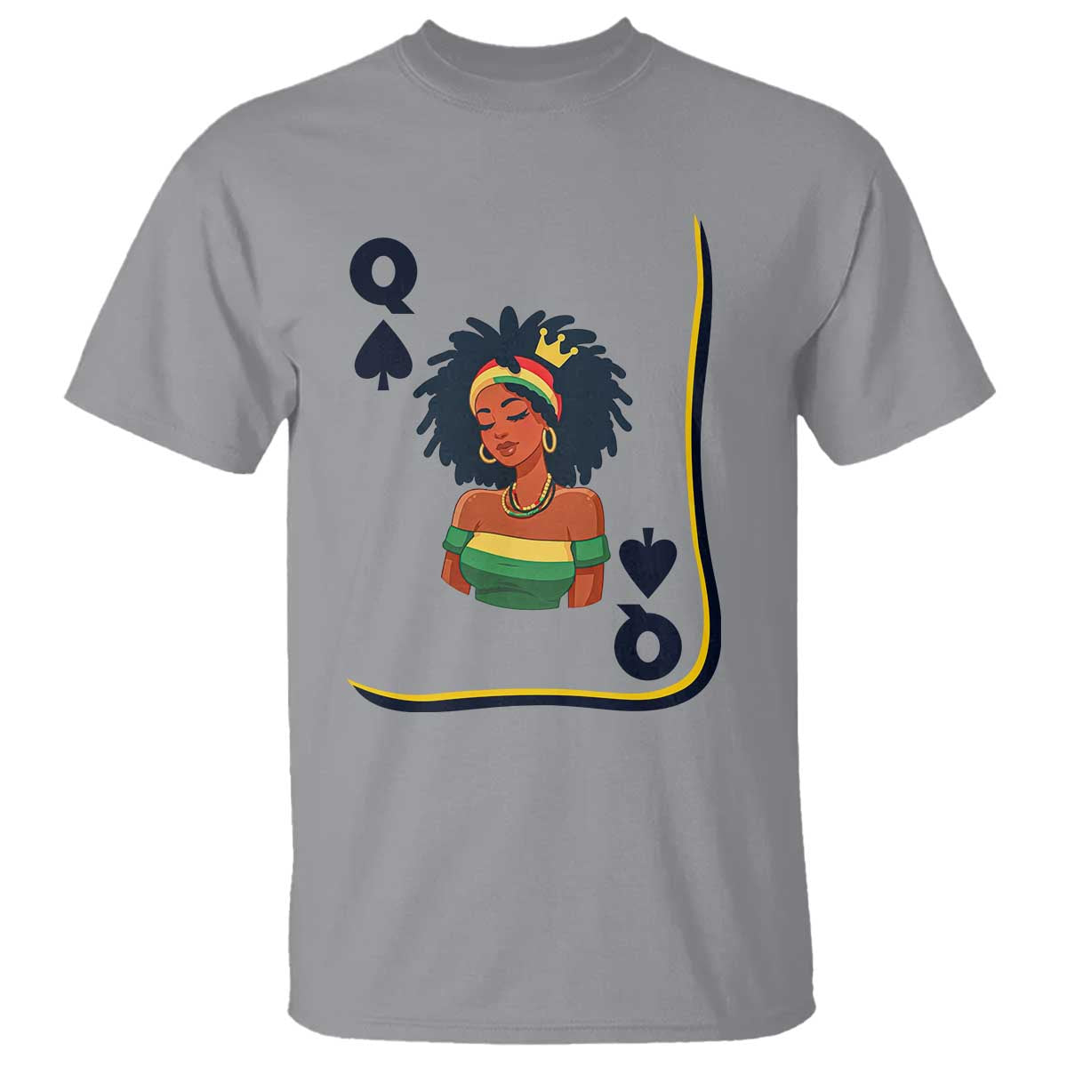 Queen Of Spades Black Girl T Shirt African American Women Pride - African Pride
