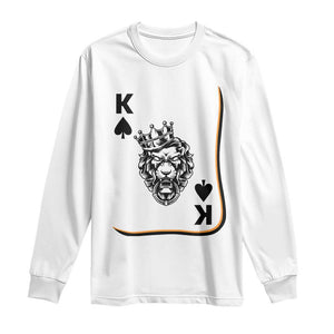 Black King Lion Long Sleeve Shirt African American Black History Month Gift - African Pride