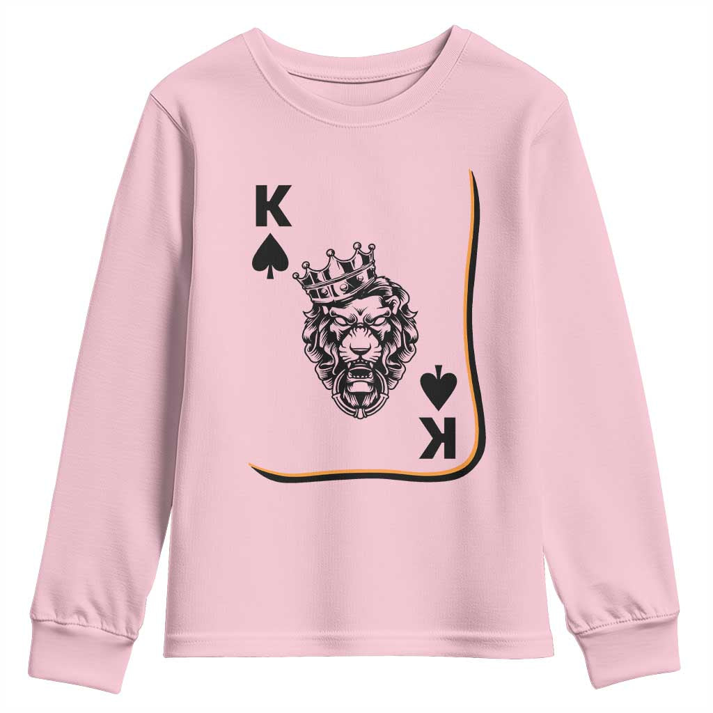 Black King Lion Youth Sweatshirt African American Black History Month Gift - African Pride