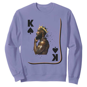 King Of Spades Black Man Sweatshirt African American Men Pride - African Pride