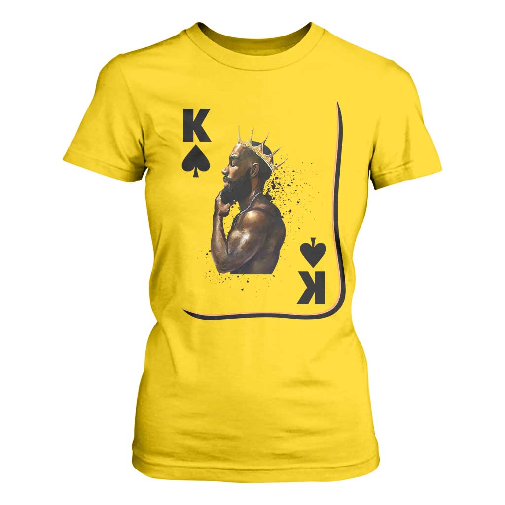 King Of Spades Black Man T Shirt For Women African American Men Pride - African Pride