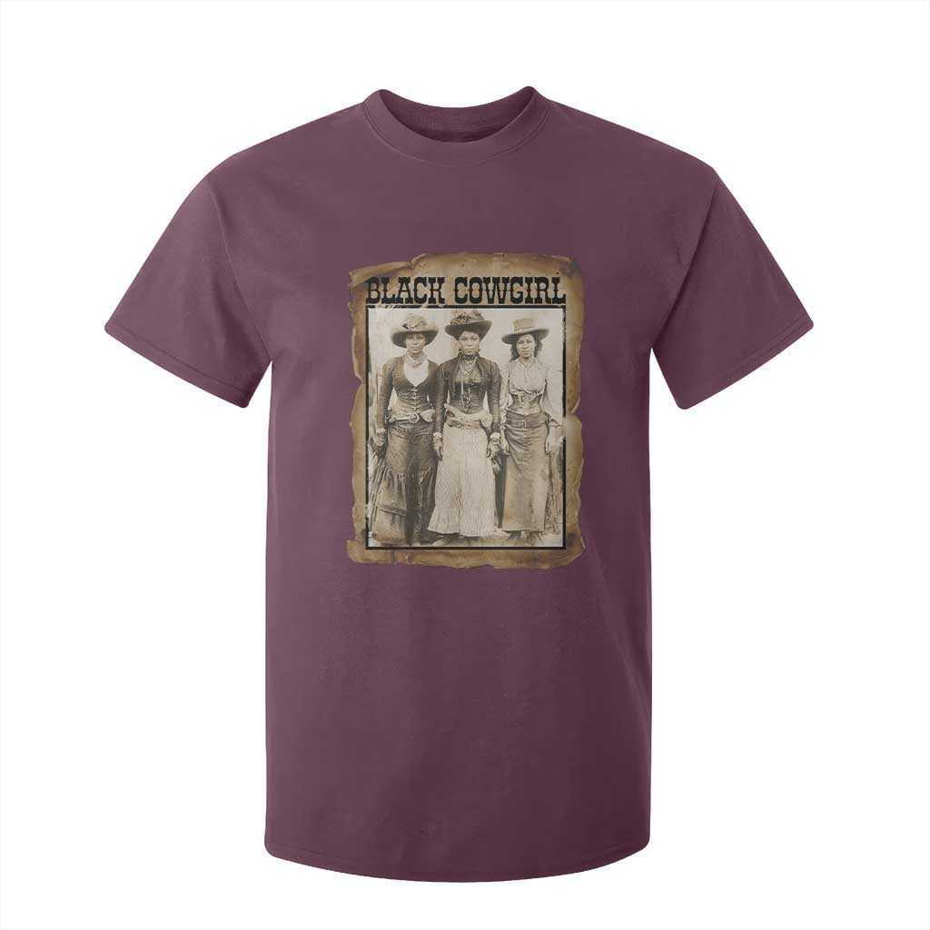 Black Cowgirl Pride T Shirt For Kid Western Black History Month Gift - African Pride