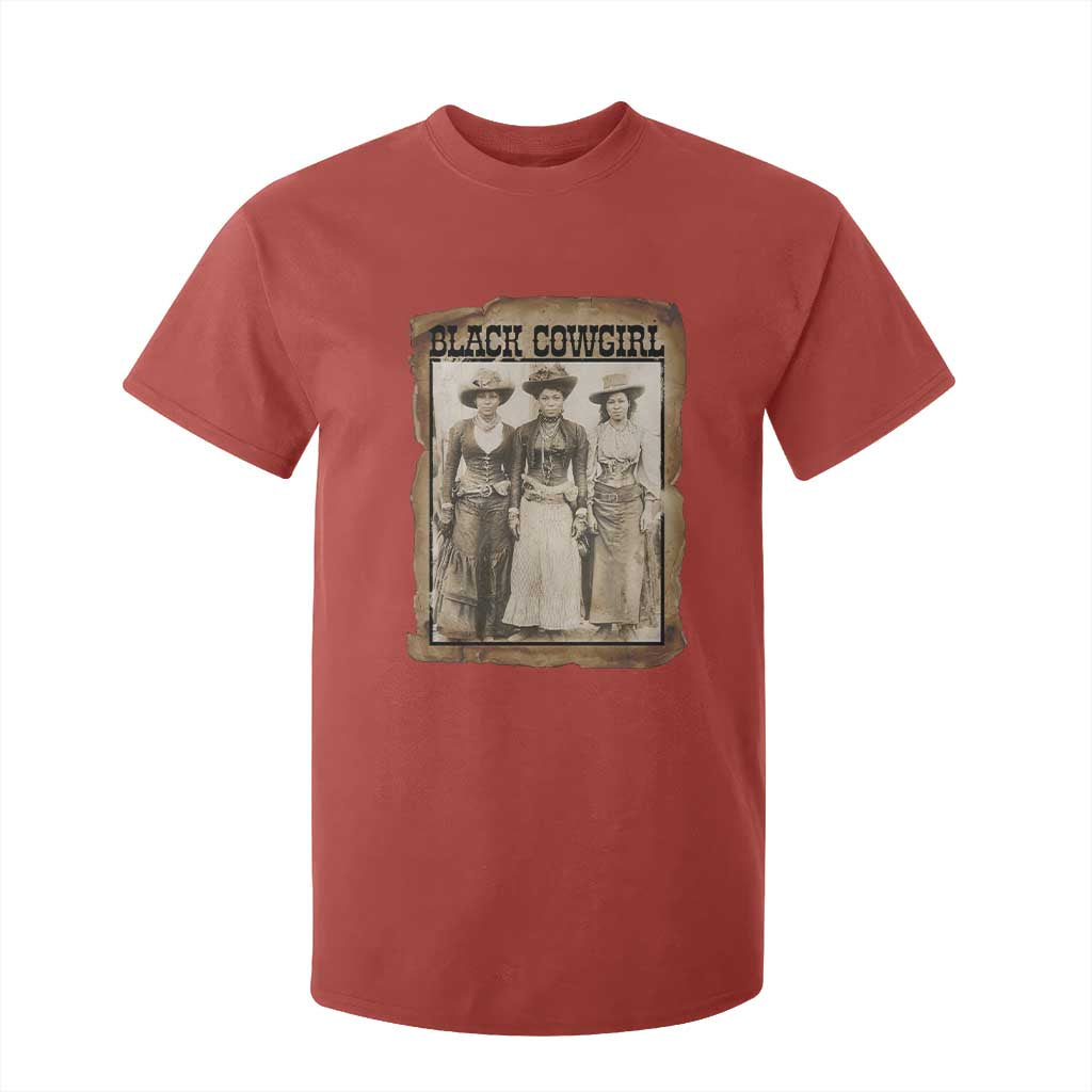 Black Cowgirl Pride T Shirt For Kid Western Black History Month Gift - African Pride