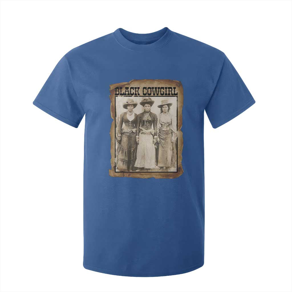 Black Cowgirl Pride T Shirt For Kid Western Black History Month Gift - African Pride