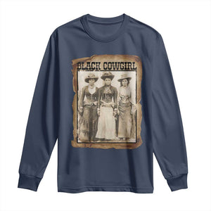 Black Cowgirl Pride Long Sleeve Shirt Western Black History Month Gift - African Pride