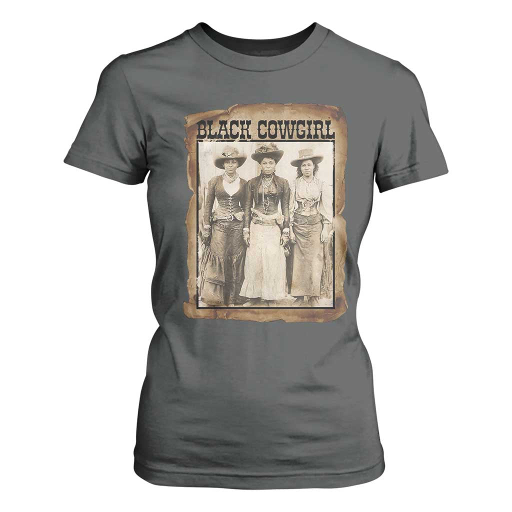 Black Cowgirl Pride T Shirt For Women Western Black History Month Gift - African Pride