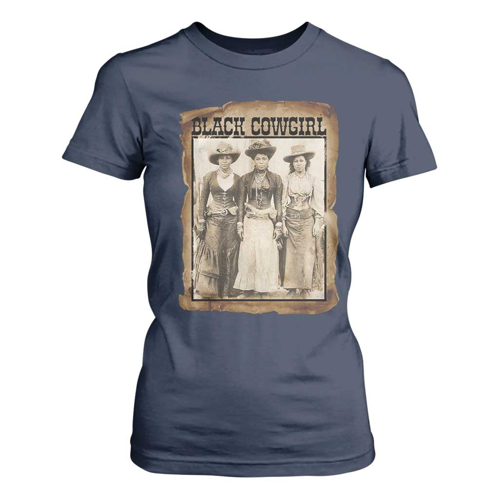 Black Cowgirl Pride T Shirt For Women Western Black History Month Gift - African Pride
