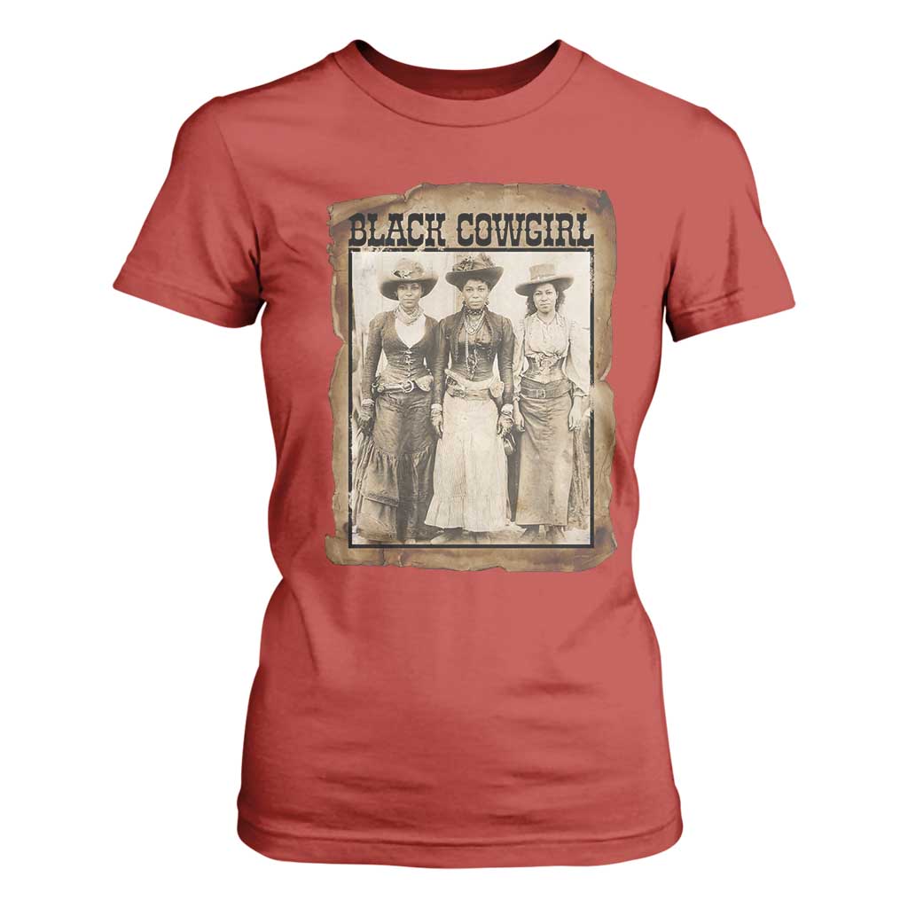 Black Cowgirl Pride T Shirt For Women Western Black History Month Gift - African Pride