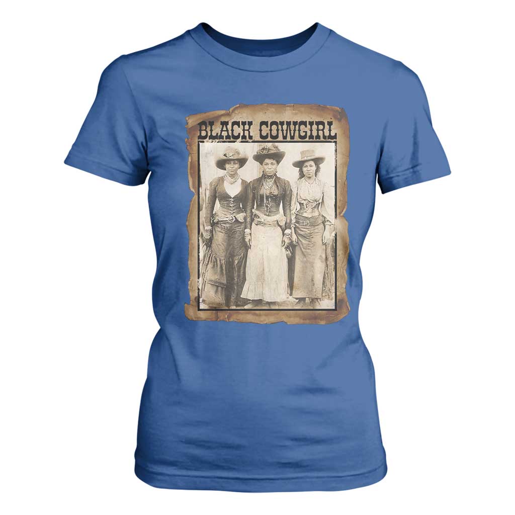 Black Cowgirl Pride T Shirt For Women Western Black History Month Gift - African Pride