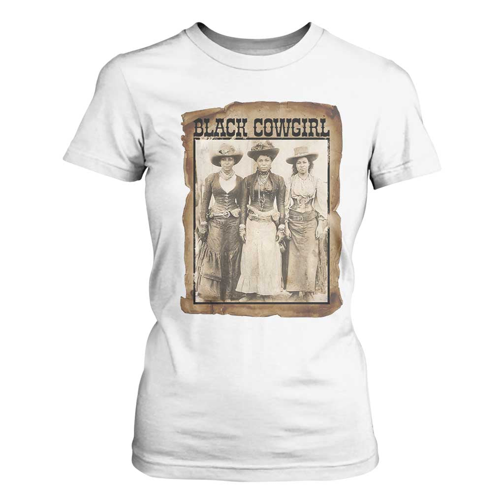 Black Cowgirl Pride T Shirt For Women Western Black History Month Gift - African Pride