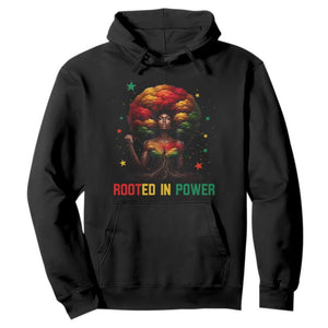 Melanin Queen Rooted In Power Hoodie African American Afro Tree Of Life - African Pride