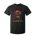 Melanin Queen Rooted In Power T Shirt For Kid African American Afro Tree Of Life - African Pride