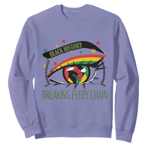 Breaking Every Chain Sweatshirt Black History Month Freedom Gift - African Pride