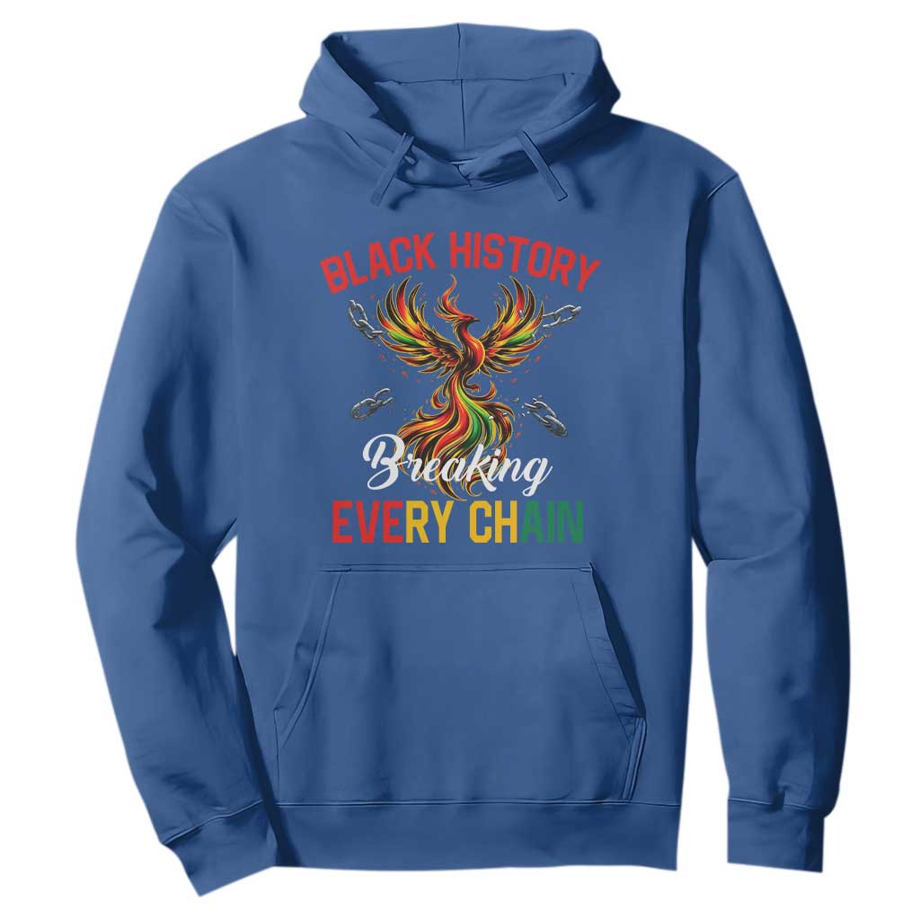 Phoenix Rising Breaking Every Chain Hoodie Black History Month Freedom Gift - African Pride