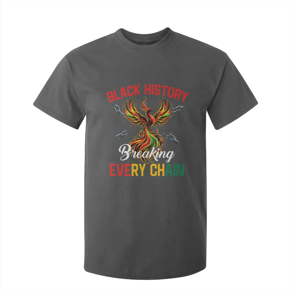 Phoenix Rising Breaking Every Chain T Shirt For Kid Black History Month Freedom Gift - African Pride
