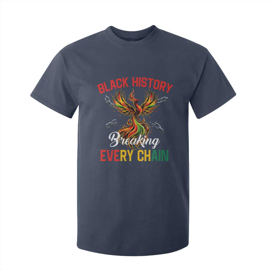 Phoenix Rising Breaking Every Chain T Shirt For Kid Black History Month Freedom Gift - African Pride