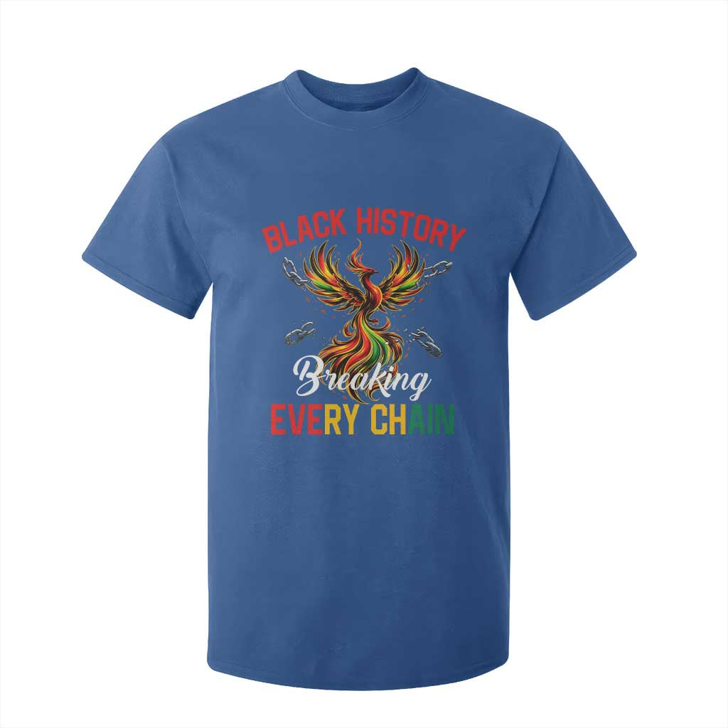 Phoenix Rising Breaking Every Chain T Shirt For Kid Black History Month Freedom Gift - African Pride
