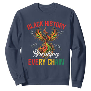 Phoenix Rising Breaking Every Chain Sweatshirt Black History Month Freedom Gift - African Pride