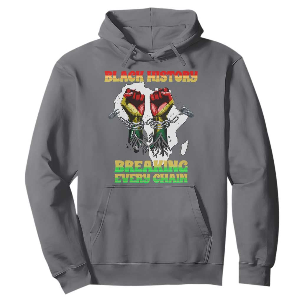 African American Civil Rights Gift Hoodie Breaking Every Chain - African Pride