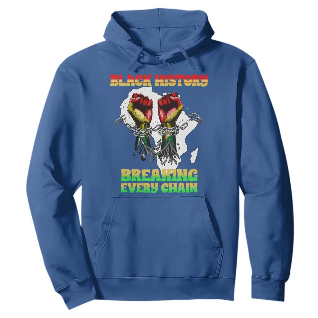 African American Civil Rights Gift Hoodie Breaking Every Chain - African Pride
