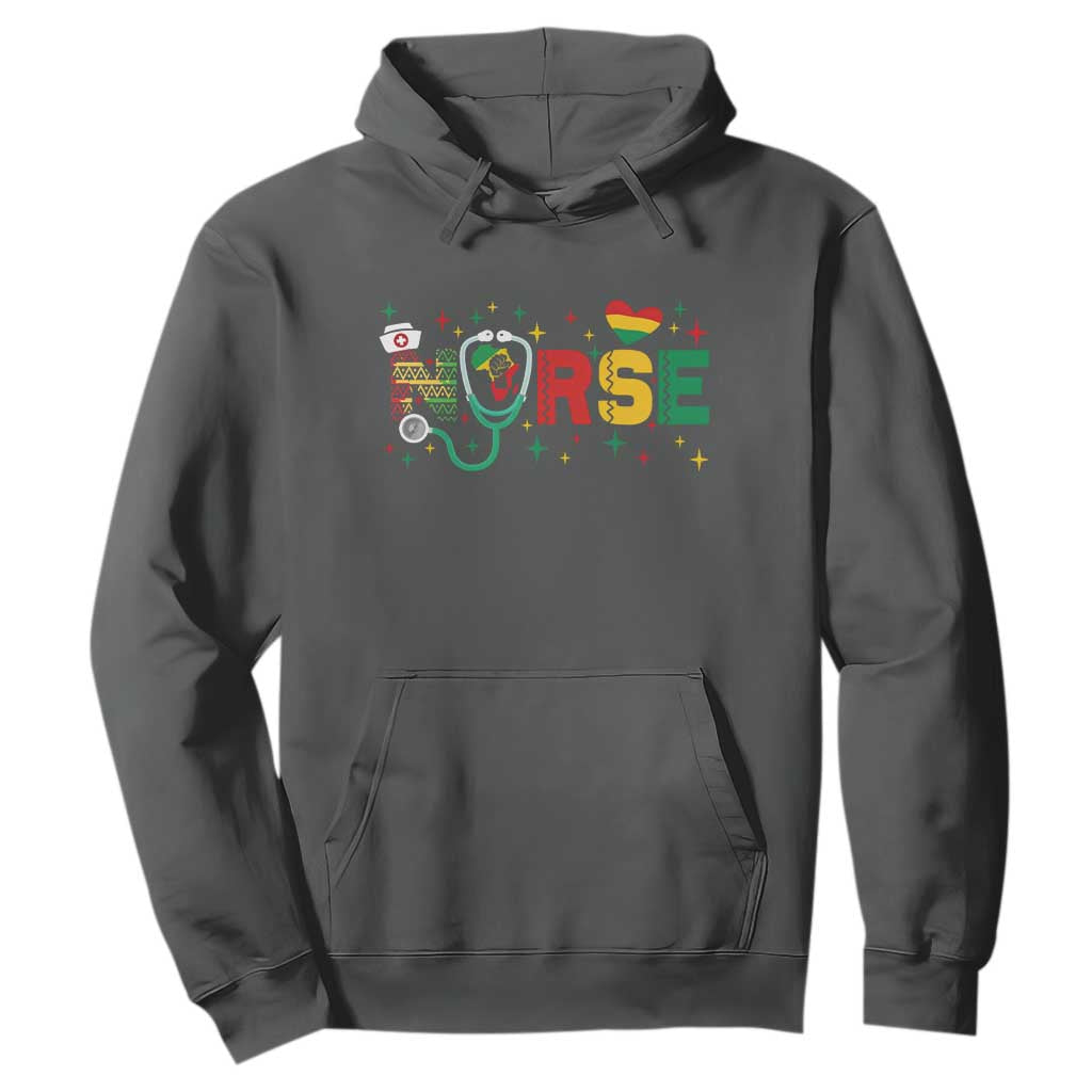 Proud Black Nurse Hoodie Black History Month Gift - African Pride