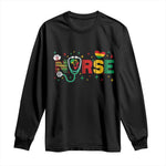 Proud Black Nurse Long Sleeve Shirt Black History Month Gift - African Pride