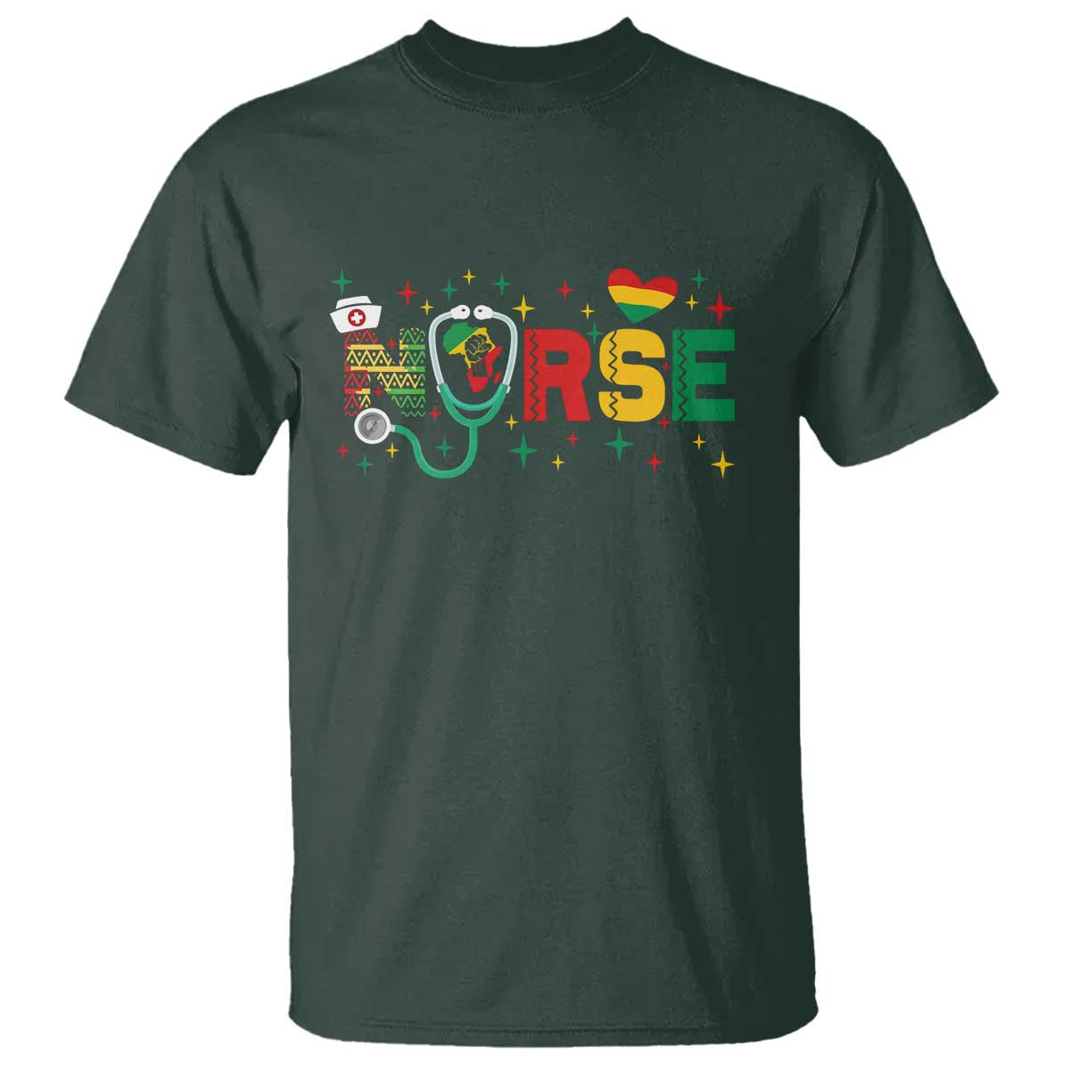 Proud Black Nurse T Shirt Black History Month Gift - African Pride