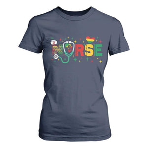 Proud Black Nurse T Shirt For Women Black History Month Gift - African Pride