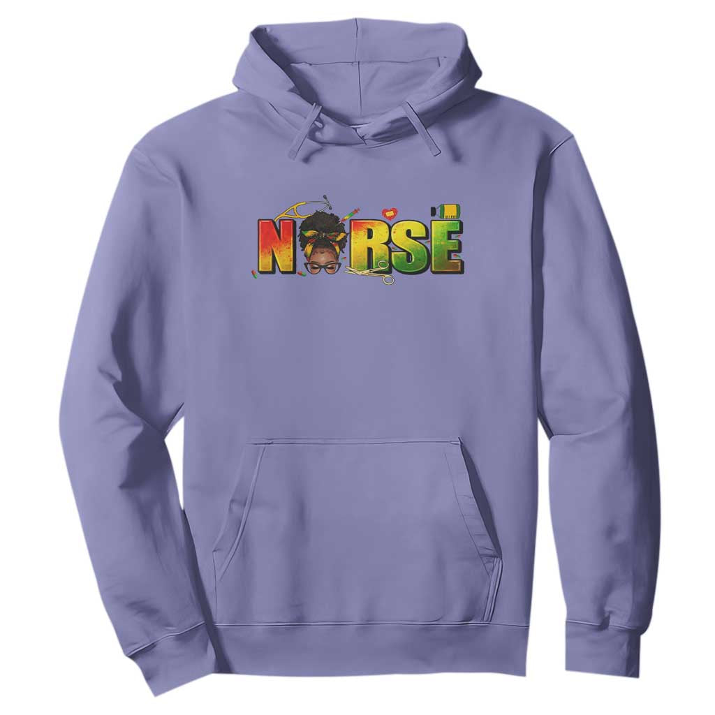 Proud Black Nurse Hoodie Black History Month Healthcare Gift - African Pride