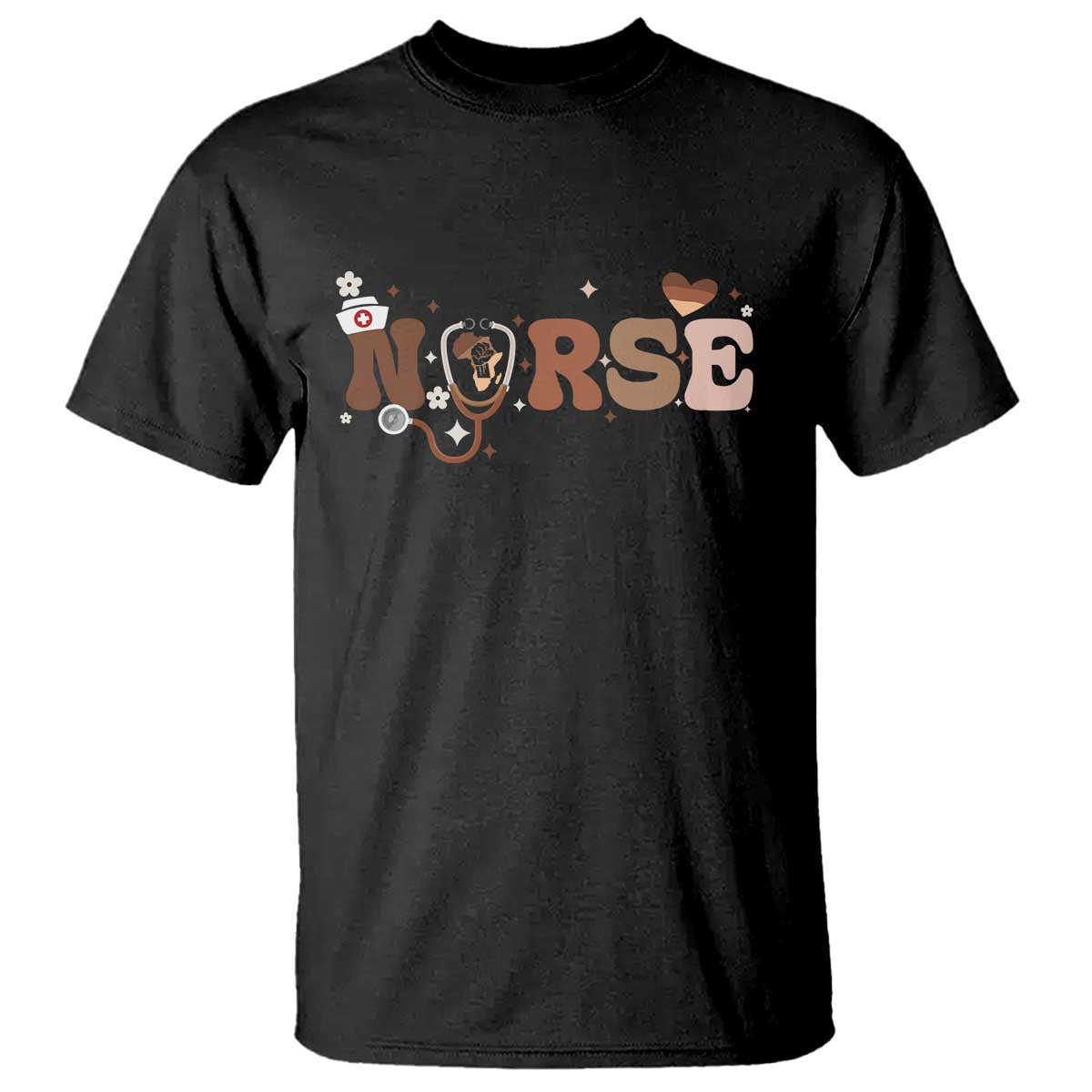 Strong Black Nurse T Shirt African American Healthcare Hero Gift - African Pride