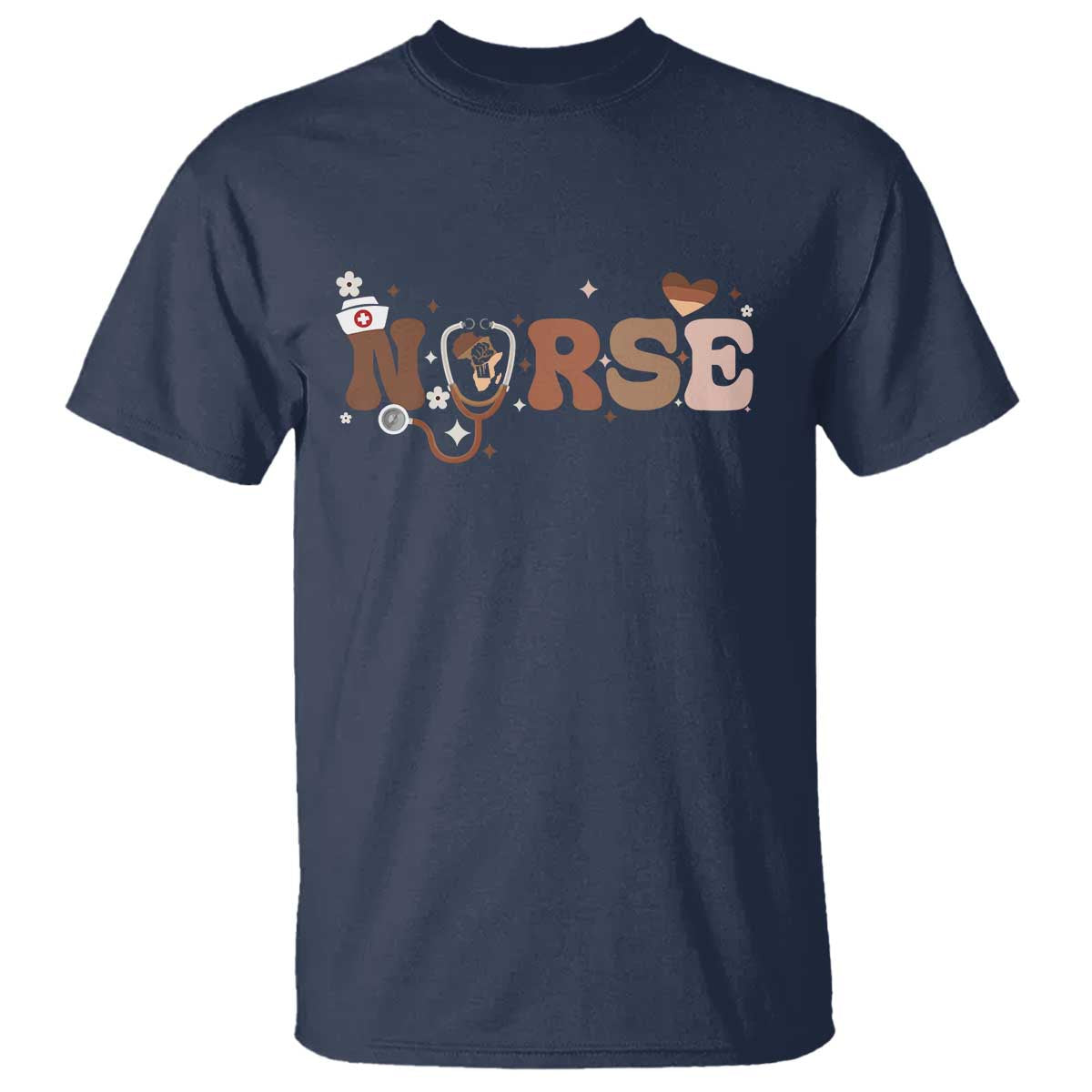 Strong Black Nurse T Shirt African American Healthcare Hero Gift - African Pride