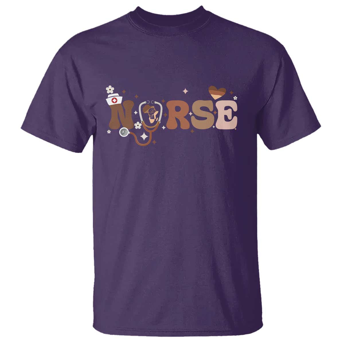 Strong Black Nurse T Shirt African American Healthcare Hero Gift - African Pride