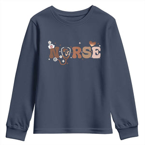 Strong Black Nurse Youth Sweatshirt African American Healthcare Hero Gift - African Pride
