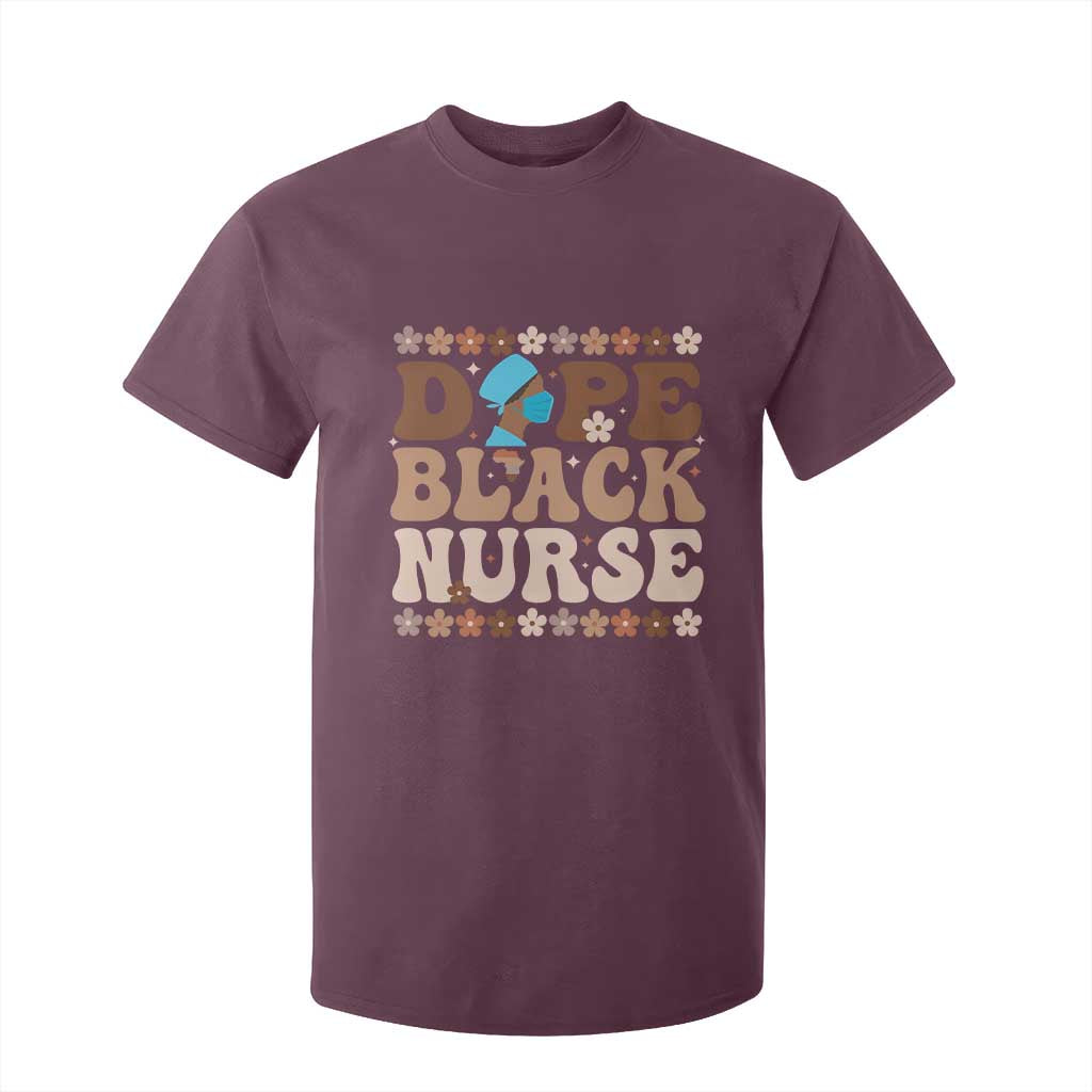 Dope Black Nurse T Shirt For Kid African American Black Nurse Gift - African Pride