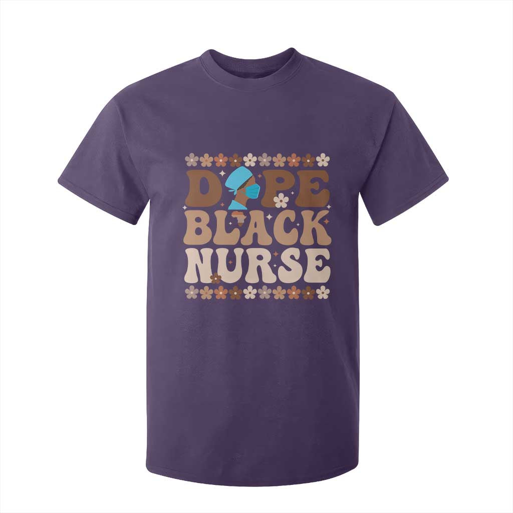 Dope Black Nurse T Shirt For Kid African American Black Nurse Gift - African Pride