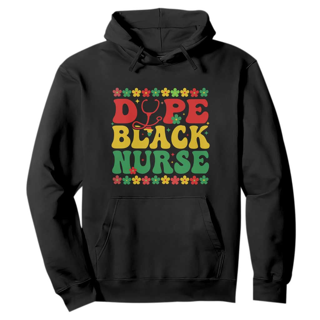 Melanin Queen Nursing Black History Month Gift Hoodie Dope Black Nurse