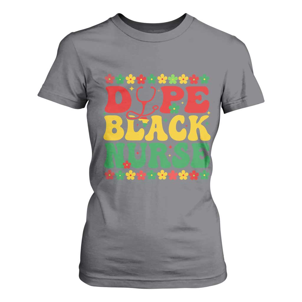 Melanin Queen Nursing Black History Month Gift T Shirt For Women Dope Black Nurse