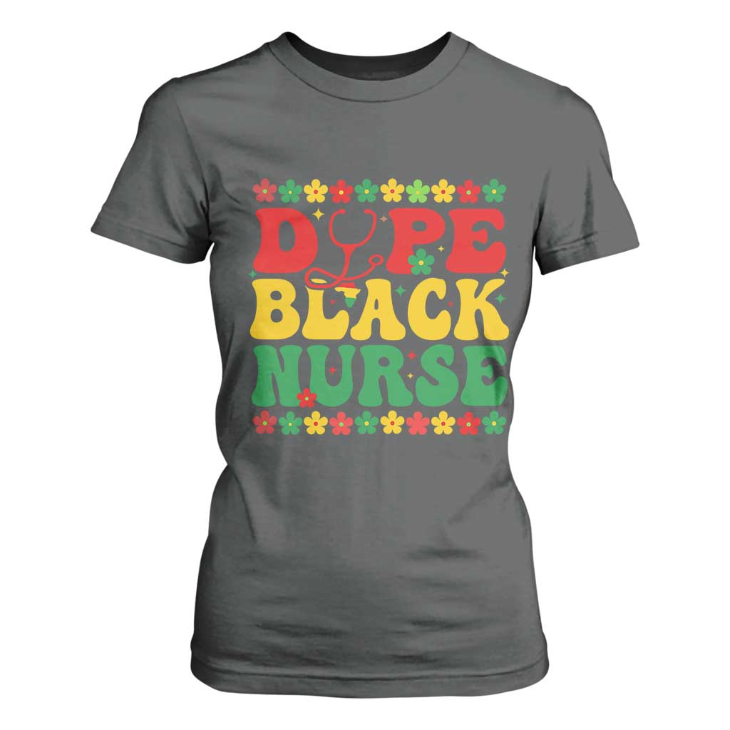 Melanin Queen Nursing Black History Month Gift T Shirt For Women Dope Black Nurse