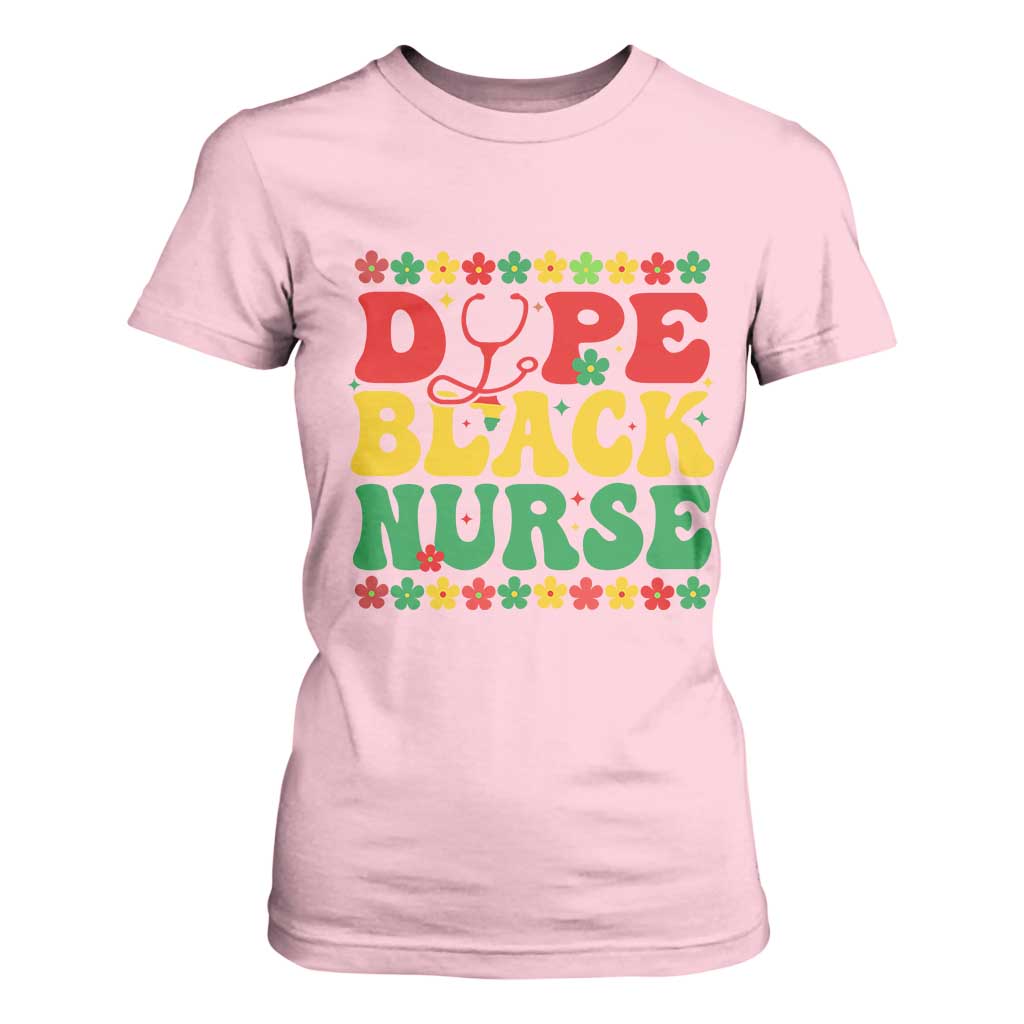 Melanin Queen Nursing Black History Month Gift T Shirt For Women Dope Black Nurse