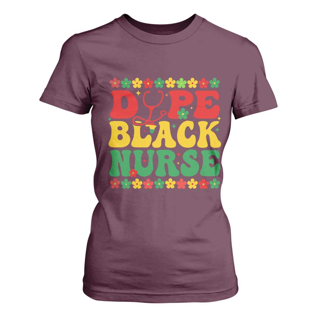 Melanin Queen Nursing Black History Month Gift T Shirt For Women Dope Black Nurse
