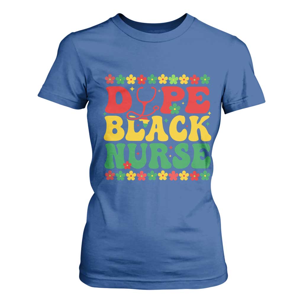 Melanin Queen Nursing Black History Month Gift T Shirt For Women Dope Black Nurse