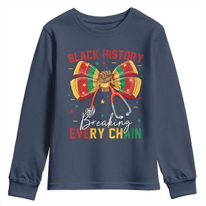 Black History Breaking Every Chain Youth Sweatshirt Gift For Black Nurse - African Pride