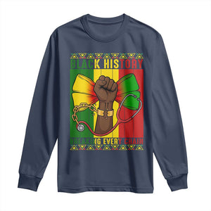 Breaking Every Chain Long Sleeve Shirt Black History Medical Professional Gift - African Pride