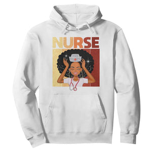 Strong Black Nurse Hoodie Black History Medical Professional Gift - African Pride