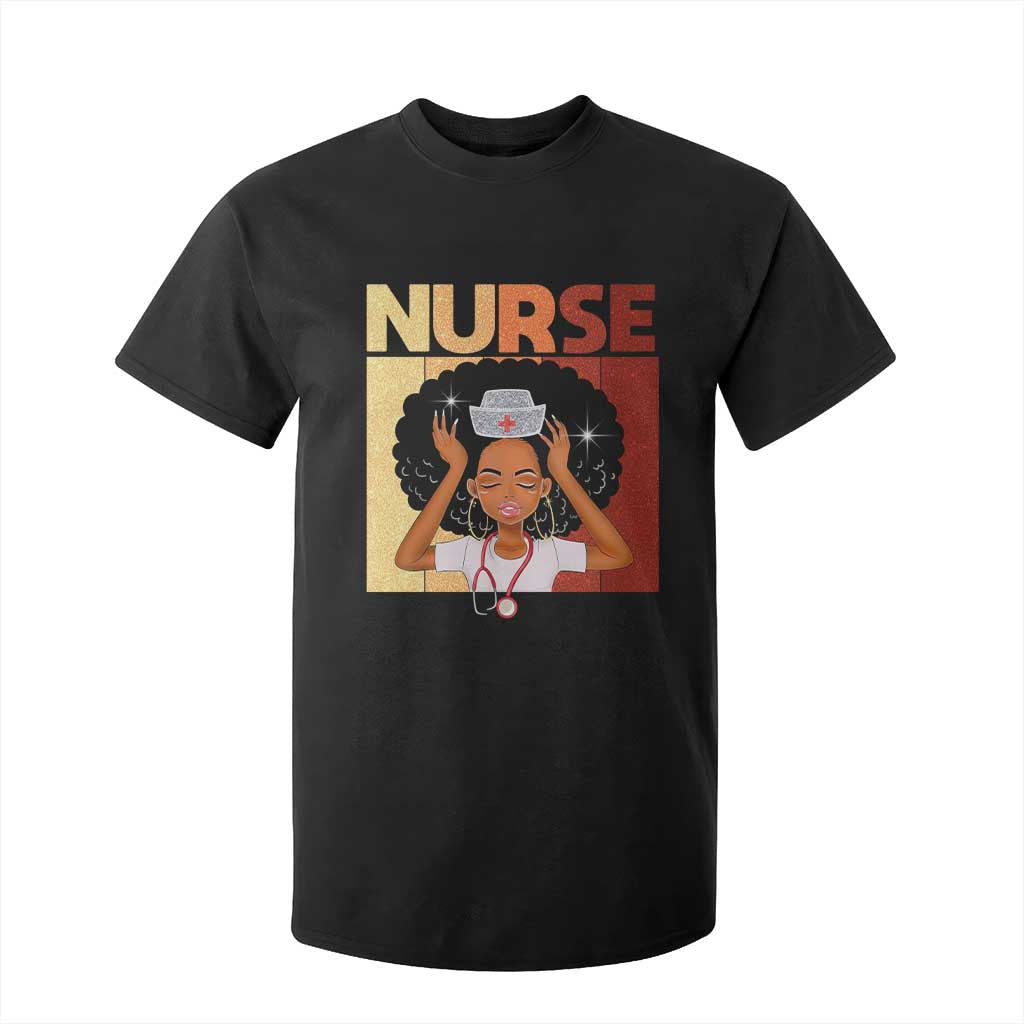 Strong Black Nurse T Shirt For Kid Black History Medical Professional Gift - African Pride