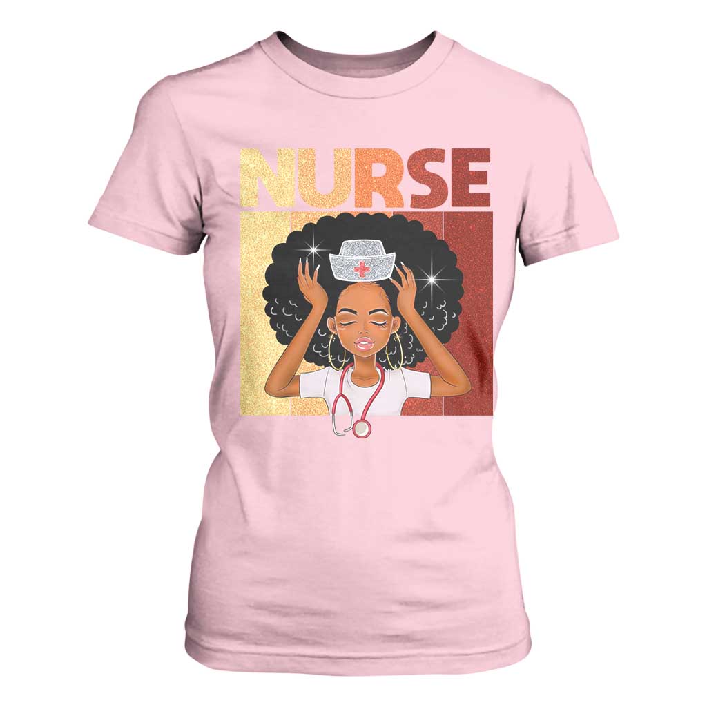 Strong Black Nurse T Shirt For Women Black History Medical Professional Gift - African Pride