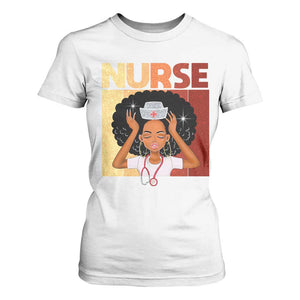 Strong Black Nurse T Shirt For Women Black History Medical Professional Gift - African Pride