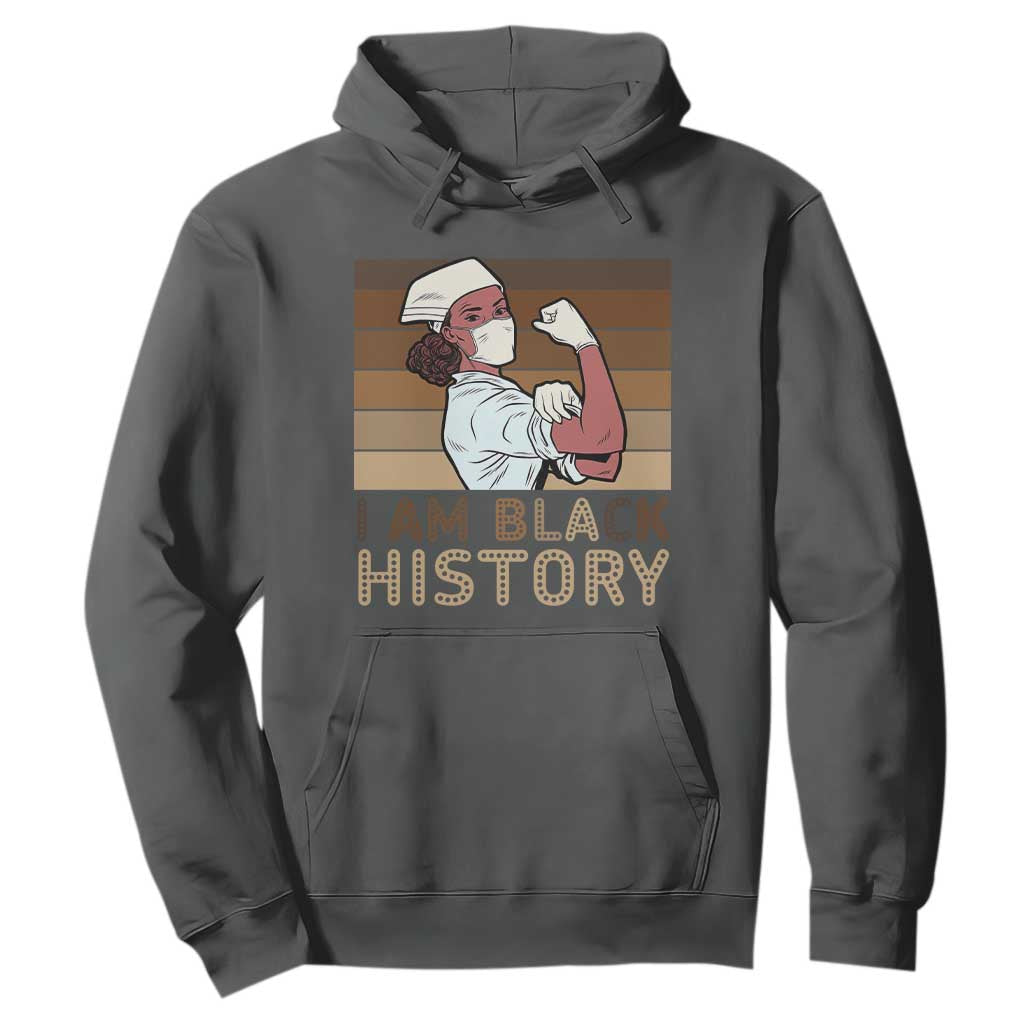 Proud Black Nurse Hoodie I Am Black History - African Pride
